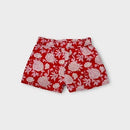 Milky Red Floral Shorts, Size 5