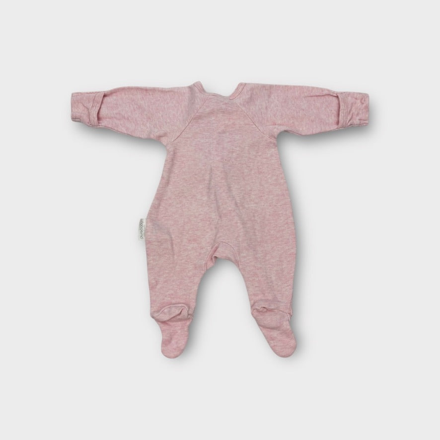 Purebaby Pink Marle Onesie, Size NB