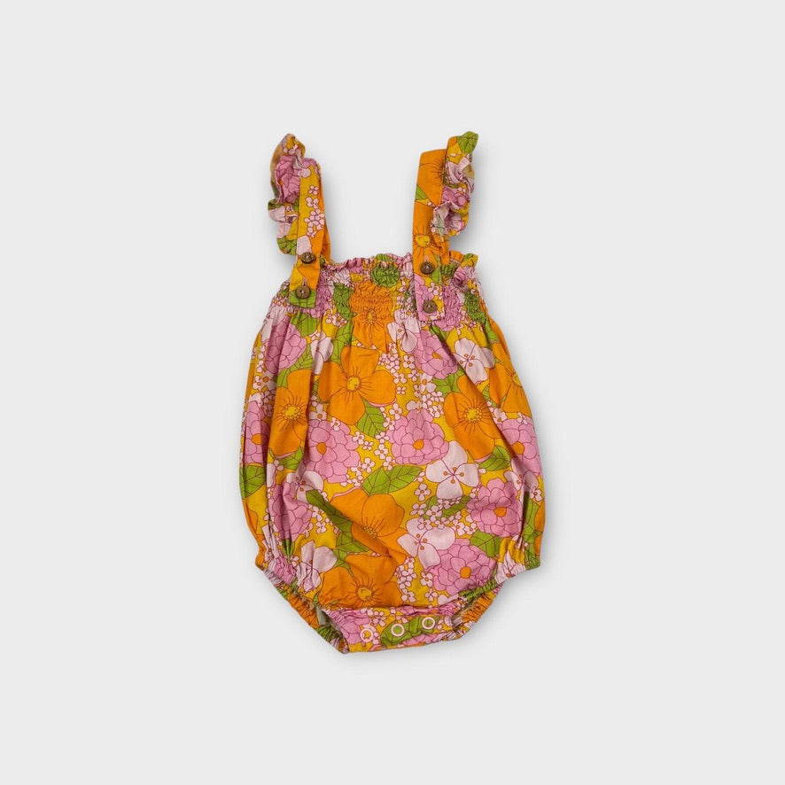 Peggy Floral Romper, Size 1