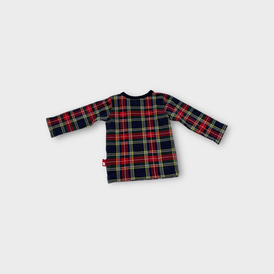 Rock Your Baby Tartan Long Sleeve Top, Size 000