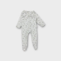 Purebaby White Feather Onesie, Size 000