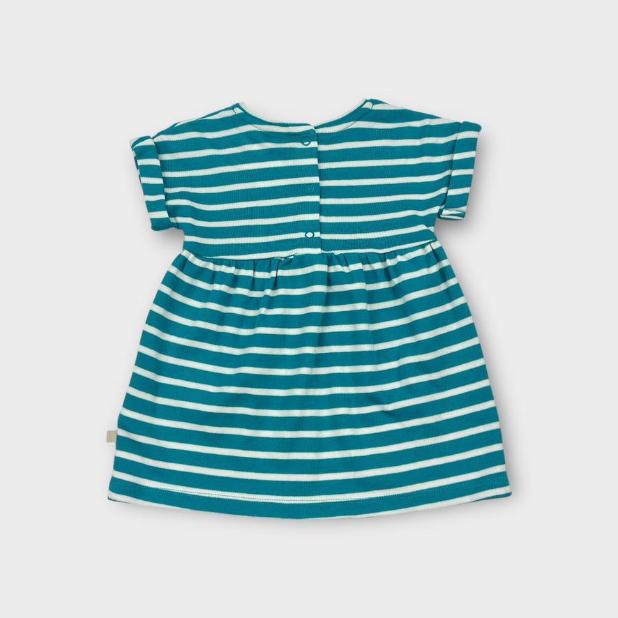 Frugi Dino Stripe Dress, Size 00