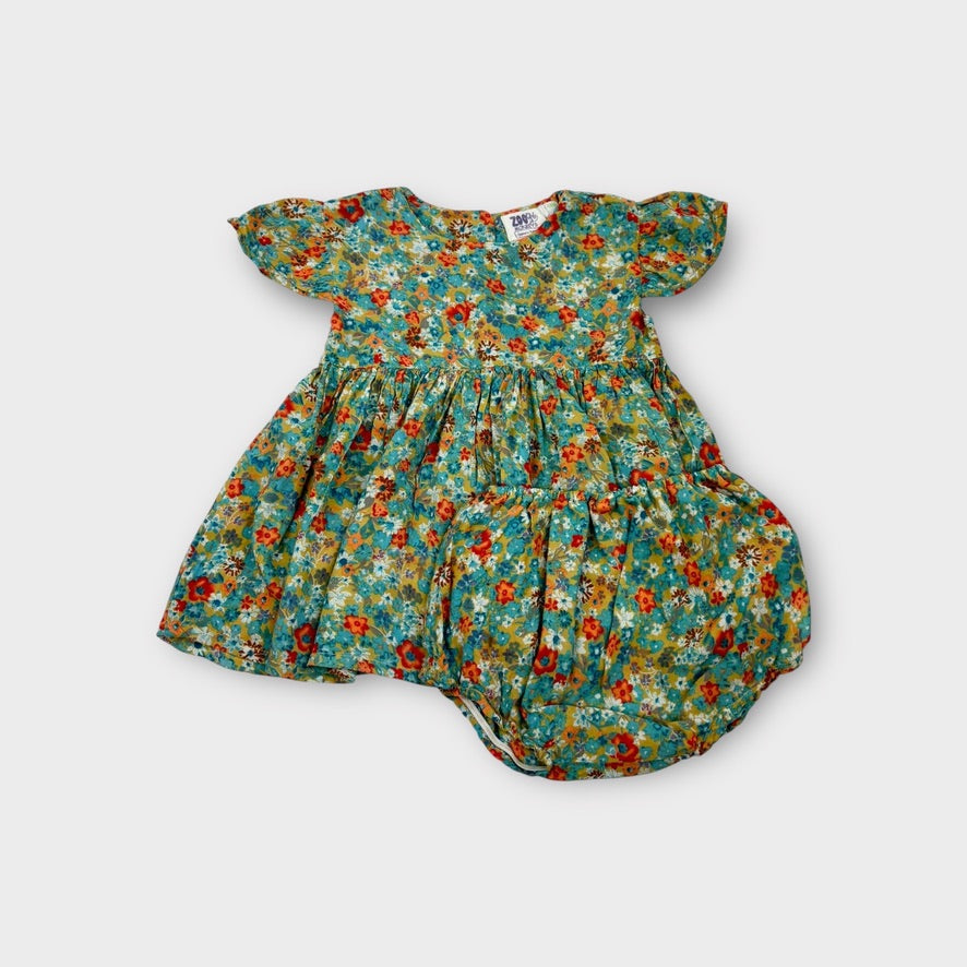 Vintage Floral Dress, Size 1