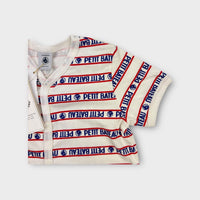 Petit Bateau Logo Onesie, Size 2