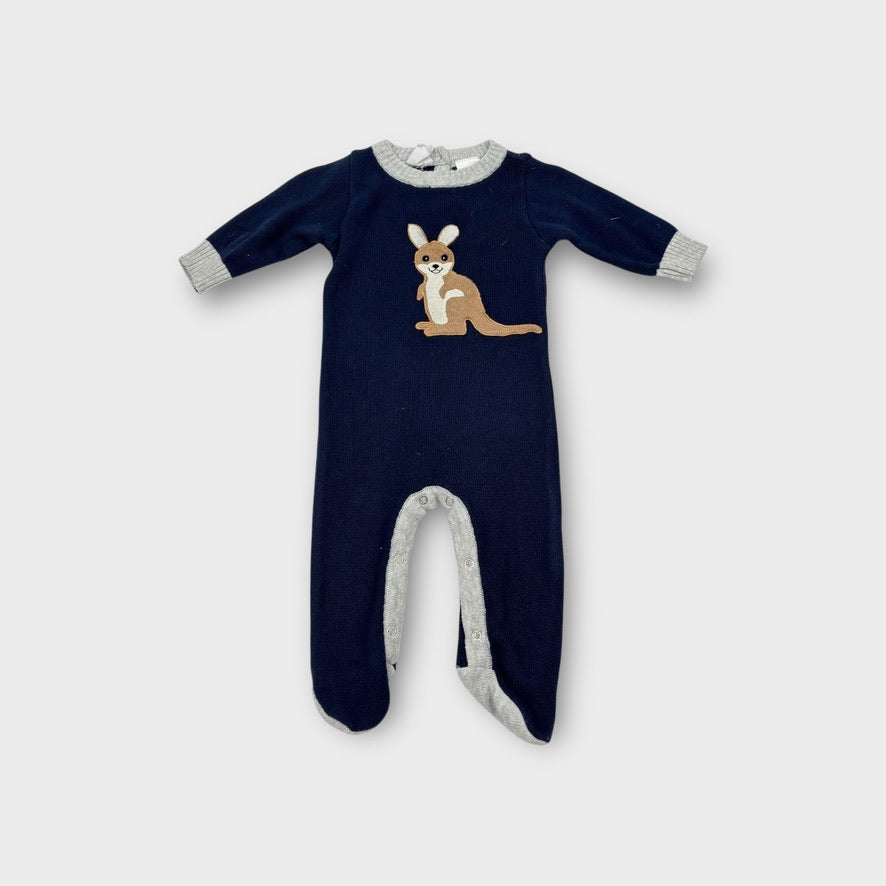 Korango Knitted Kangaroo Onesie, Size 000