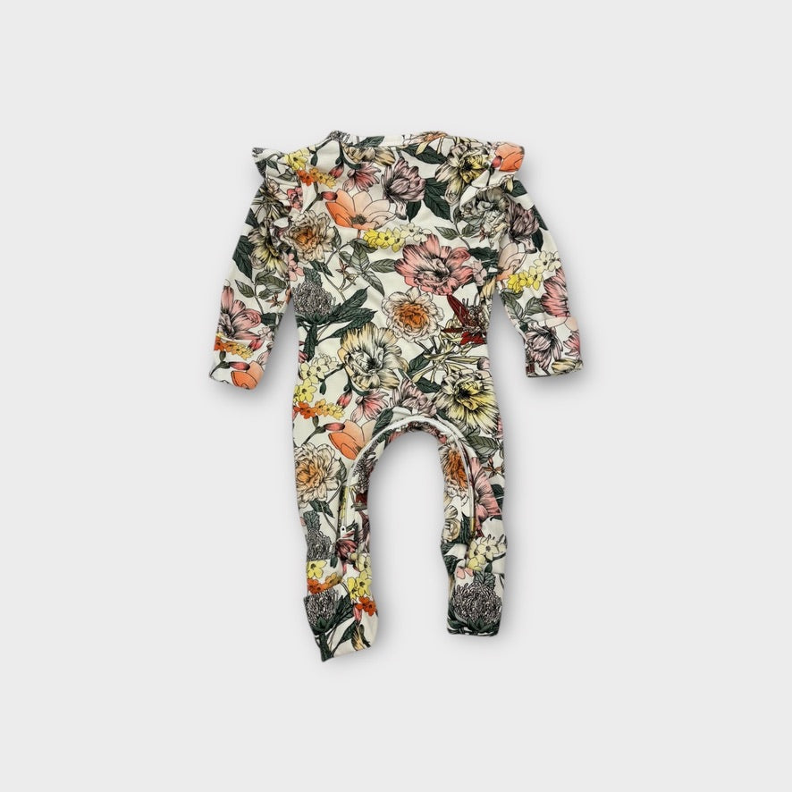Snuggle Hunny Floral Onesie, Size 000