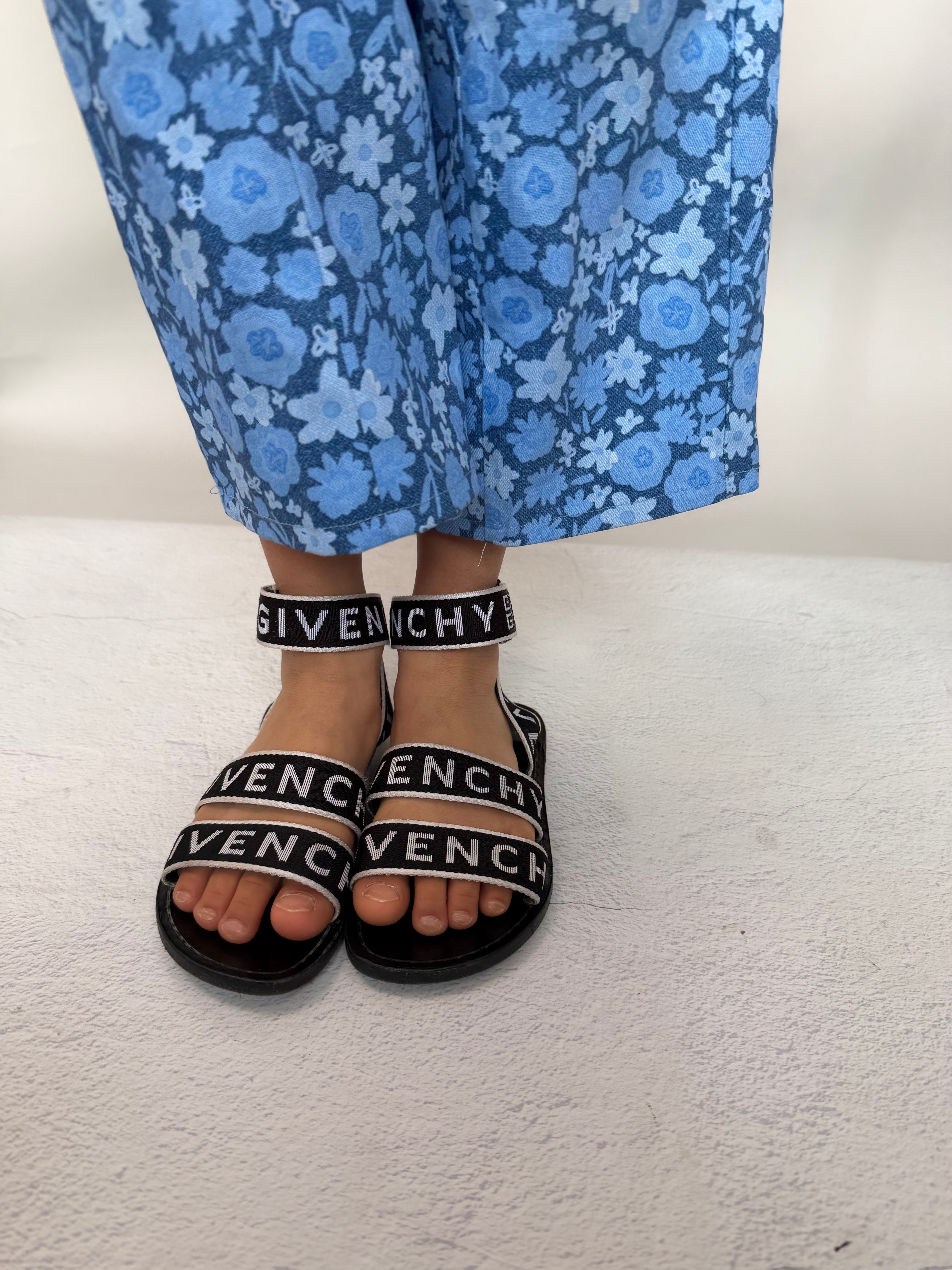 Givenchy Logo Strap Sandals, Size EU 29