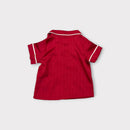 Peter Alexander Red Pinstripe Sleep Set, Size 00