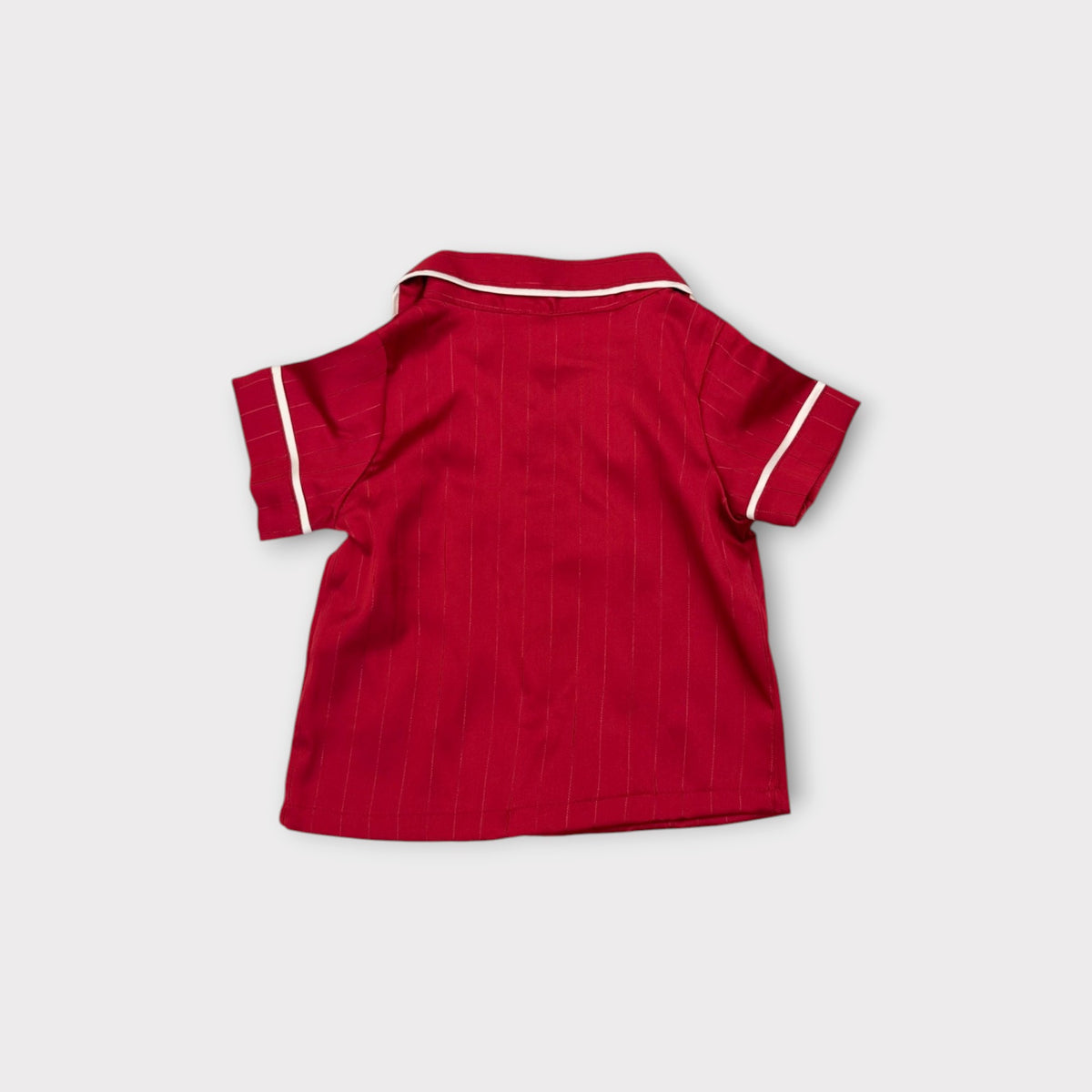 Peter Alexander Red Pinstripe Sleep Set, Size 00