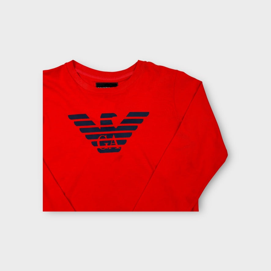 Emporio Armani Logo Long Sleeve Top, Size 7