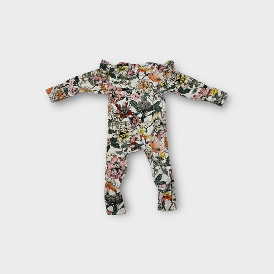 Snuggle Hunny Botanical Onesie, Size NB