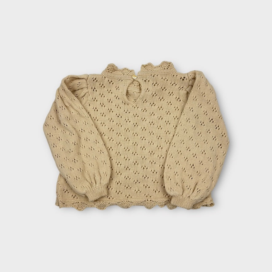 Ma Mer Pointelle Knit Jumper, Size 1