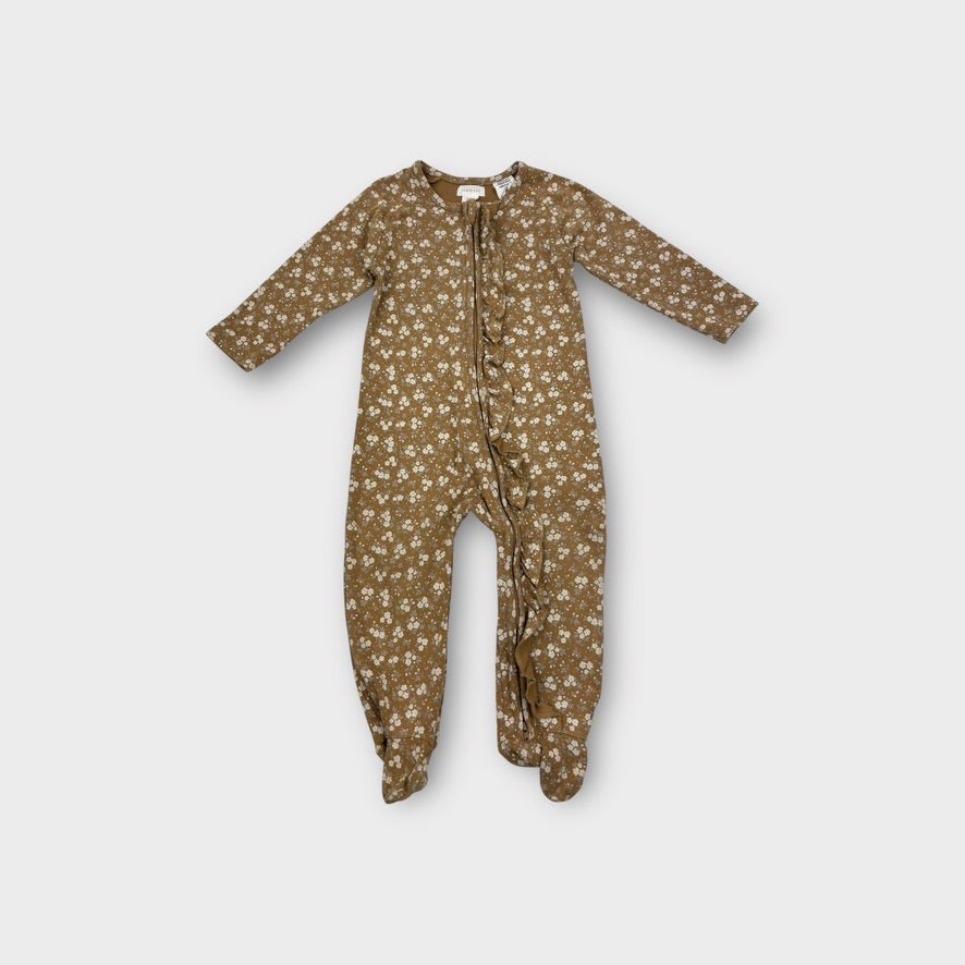 Jamie Kay Floral Frill Onesie, Size 2