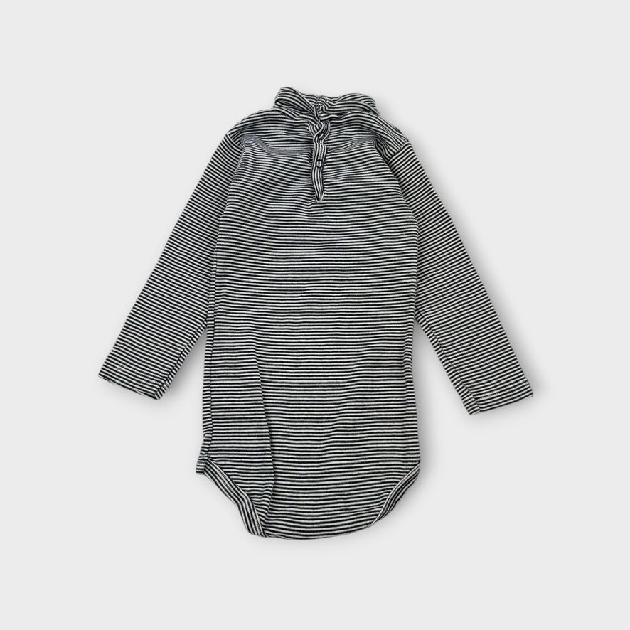 Petit Bateau Stripe Bodysuit, Size 0