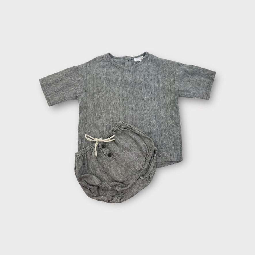 Jamie Kay Grey Woven Set, Size 0