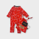 Kip & Co Candy Cane Onesie, Size 000