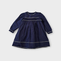 Cou Cou Navy Pleat Dress, Size 3