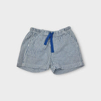 Purebaby Blue Stripe Shorts, Size 000