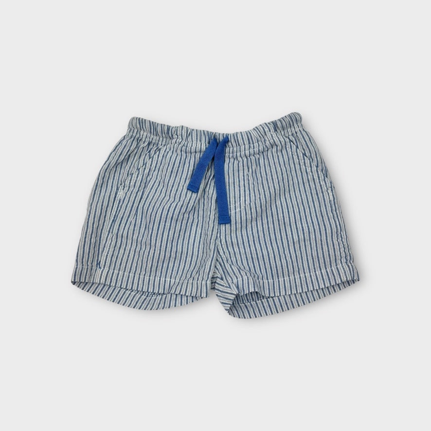 Purebaby Blue Stripe Shorts, Size 000