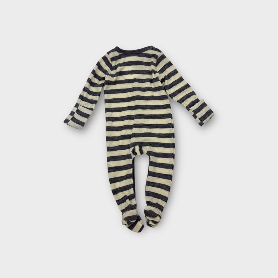 Milly & Milo Merino Stripe Onesie, Size 000