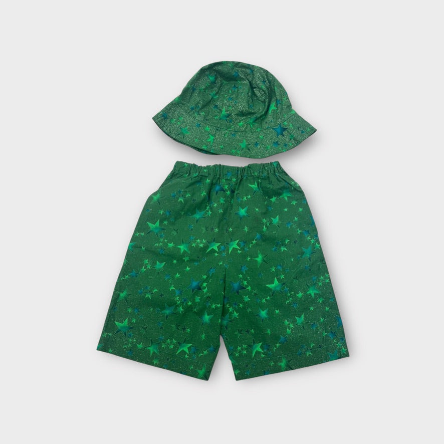 Vintage Handmade Star Shorts and Hat Set, Size 5