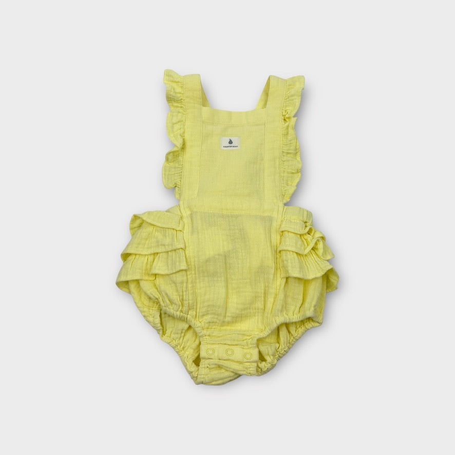 Country Road Yellow Frill Romper, Size 0