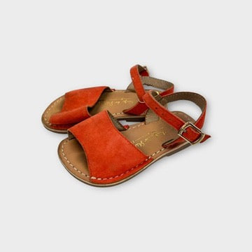 Next Suede Orange Sandals, Size 21.5
