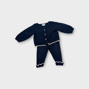 Jacadi Scallop Cardigan and Pant Set, Size 0