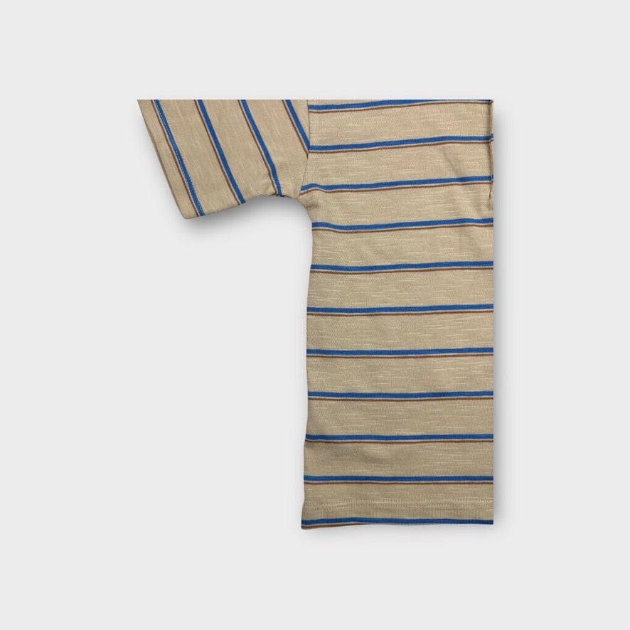 Purebaby Stripe Short Sleeve Top, Size 3