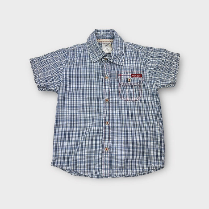OshKosh B'Gosh Blue Check Shirt, Size 2