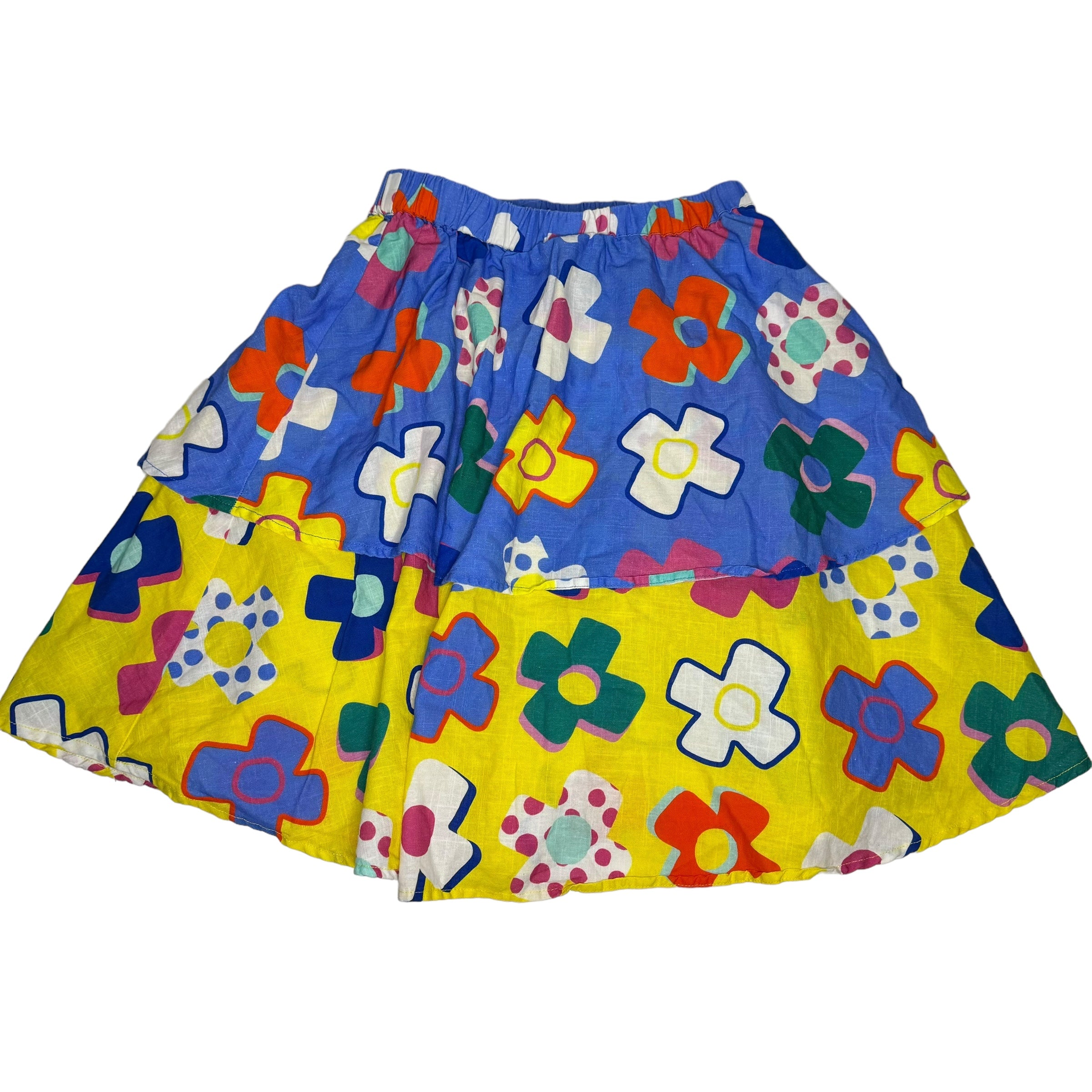 Gorman Playground Organic Cotton Print Ruffle Top and Skirt Set, Size 7-8
