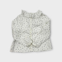 Jacadi Flower Long Sleeve Top, Size 3