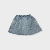 Bobo Choses Denim Star Skirt, Size 6-7