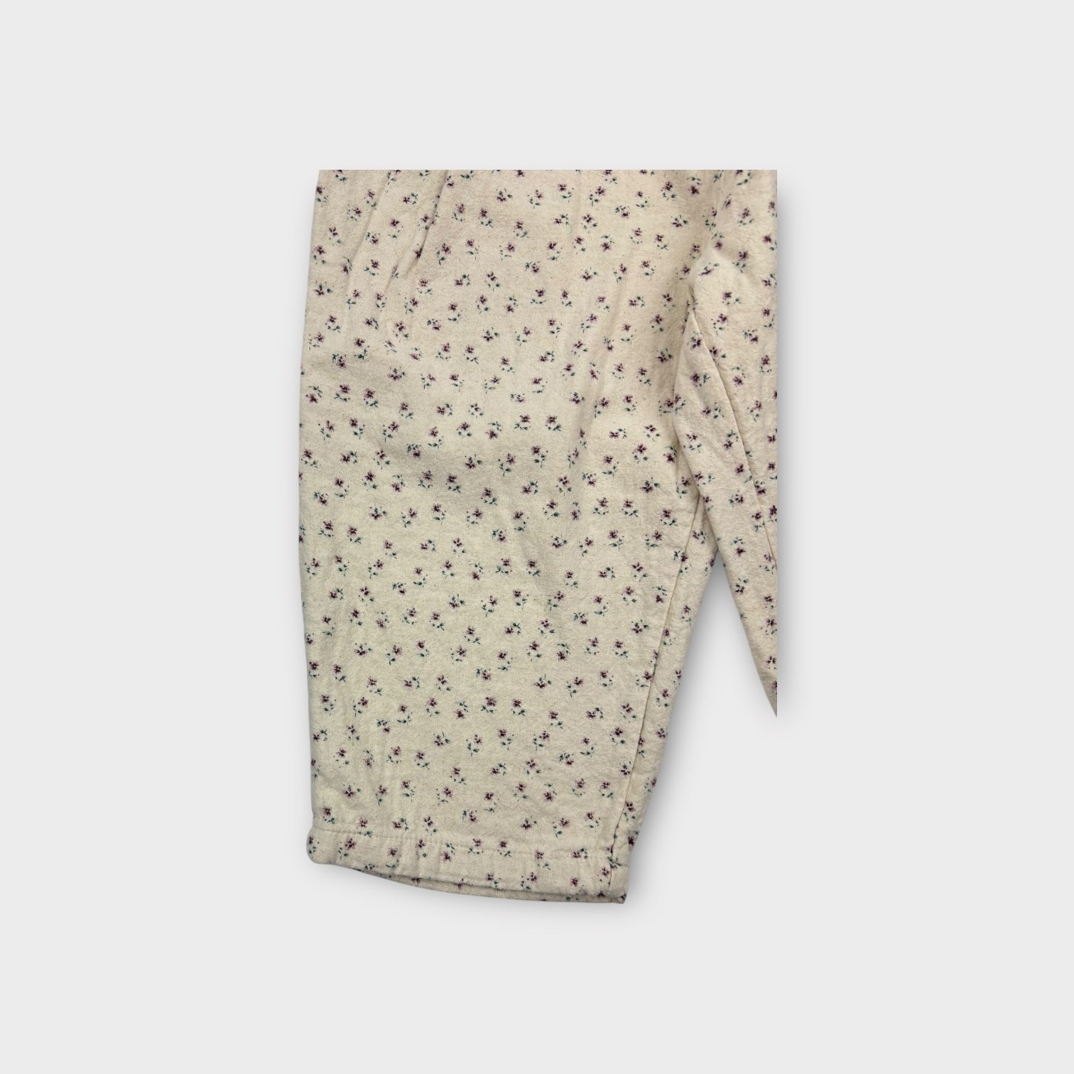 De Marvi Floral Barrel Leg Pants, Size 6-7