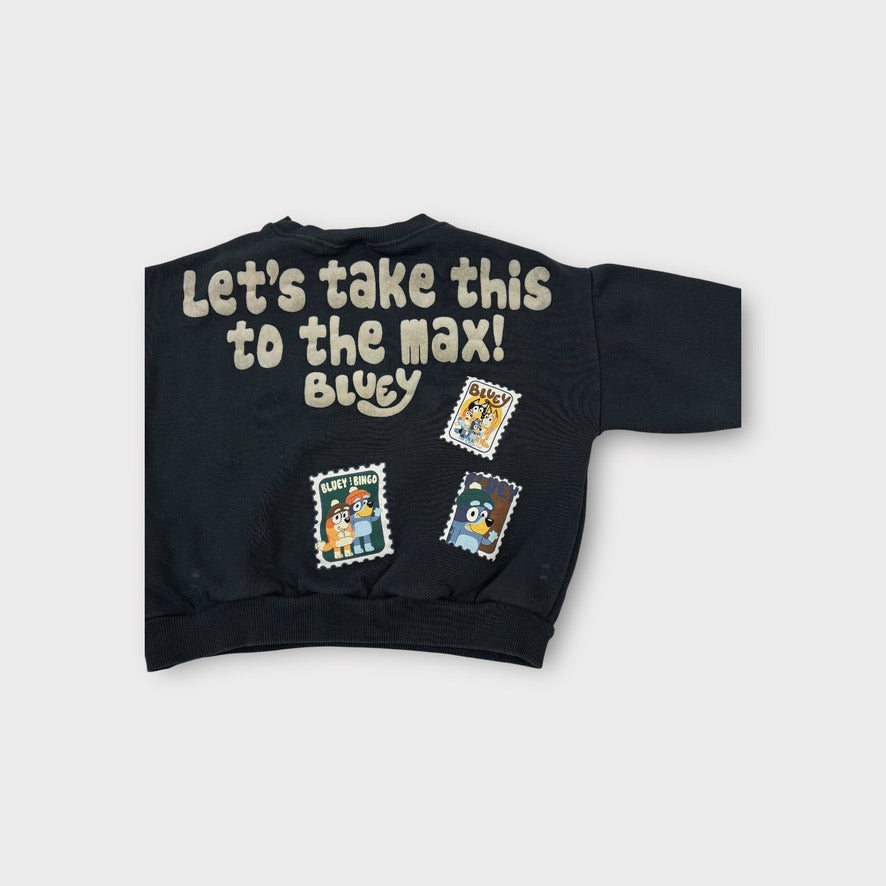 Zara Bluey Sweatshirt Jumper, Size 4-5