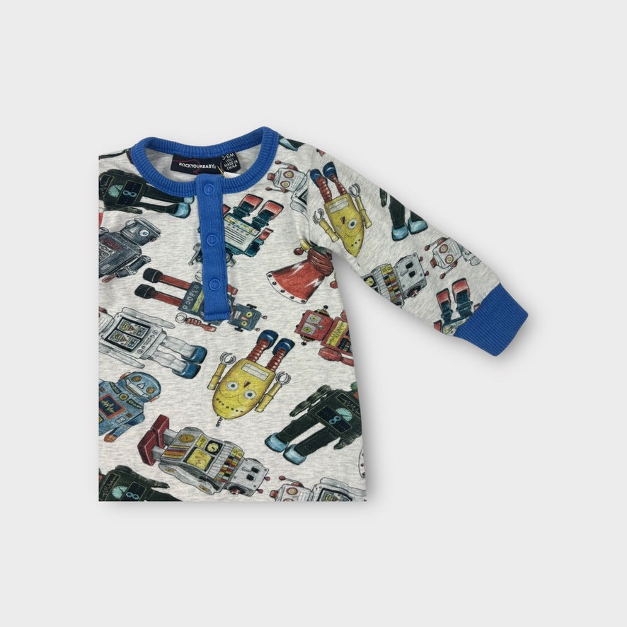 Rock Your Baby Robot Onesie, Size 00