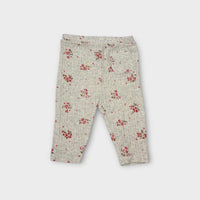 Purebaby Floral Leggings, Size 000