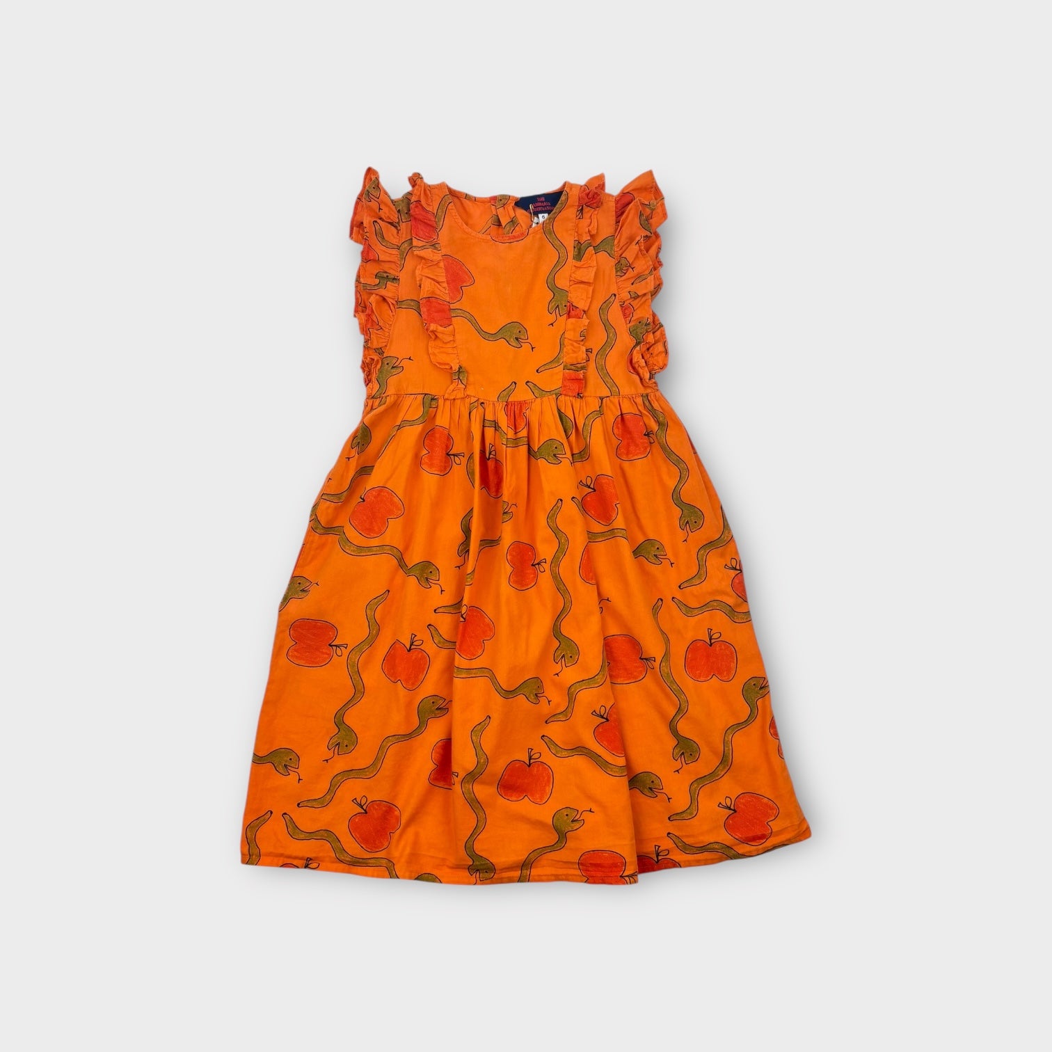 The Animals Observatory Snake and Apple Dress, Size 6