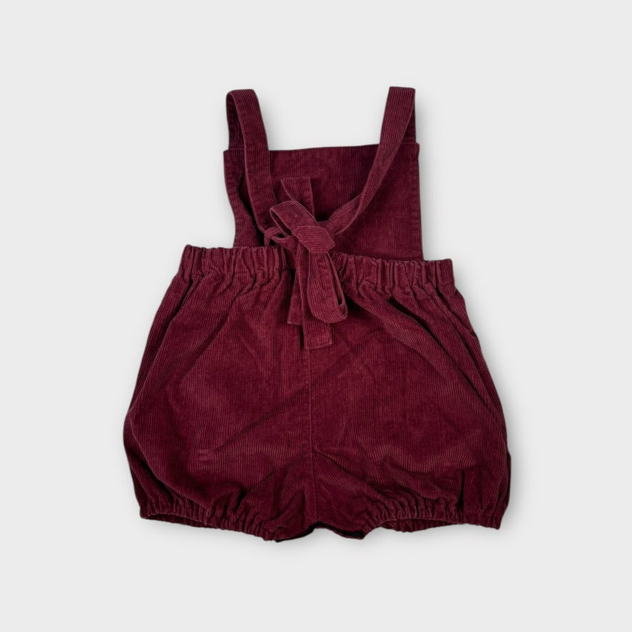 Poppy & Pom Corduroy Romper, Size 2