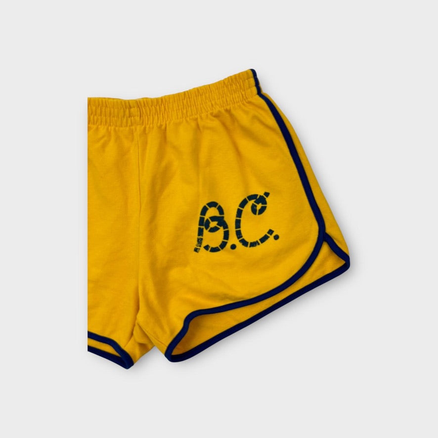 Bobo Choses Yellow Track Shorts, Size 10-11