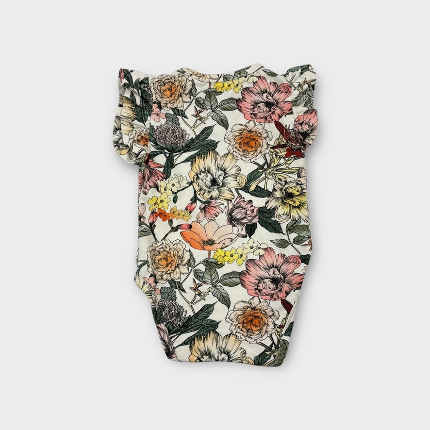 Snuggle Hunny Kids Floral Bodysuit, Size 00
