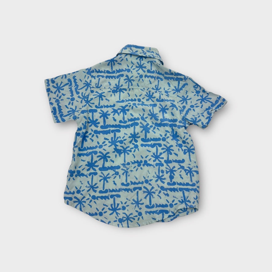 Bali Boat Shed Palm Tree Shirt, Size 1