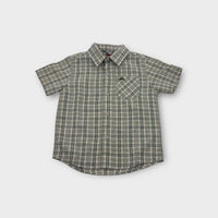 Quicksilver Green Plaid Shirt, Size 3