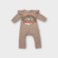 Hux Baby Rainbow Unicorn Onesie, Size 000