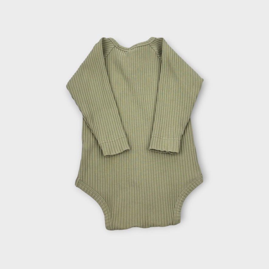 Jamie Kay Green Rib Bodysuit, Size 1