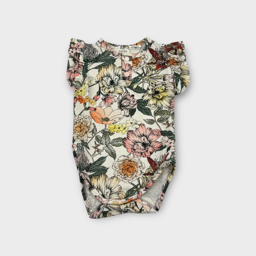 Snuggle Hunny Kids Floral Bodysuit, Size 00