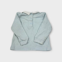 Mintini Baby Blue Ribbed Top, Size 0