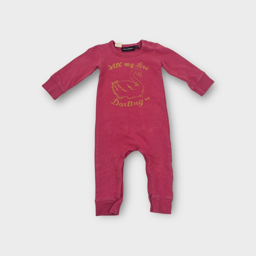 Rock Your Baby Swan Onesie, Size 00