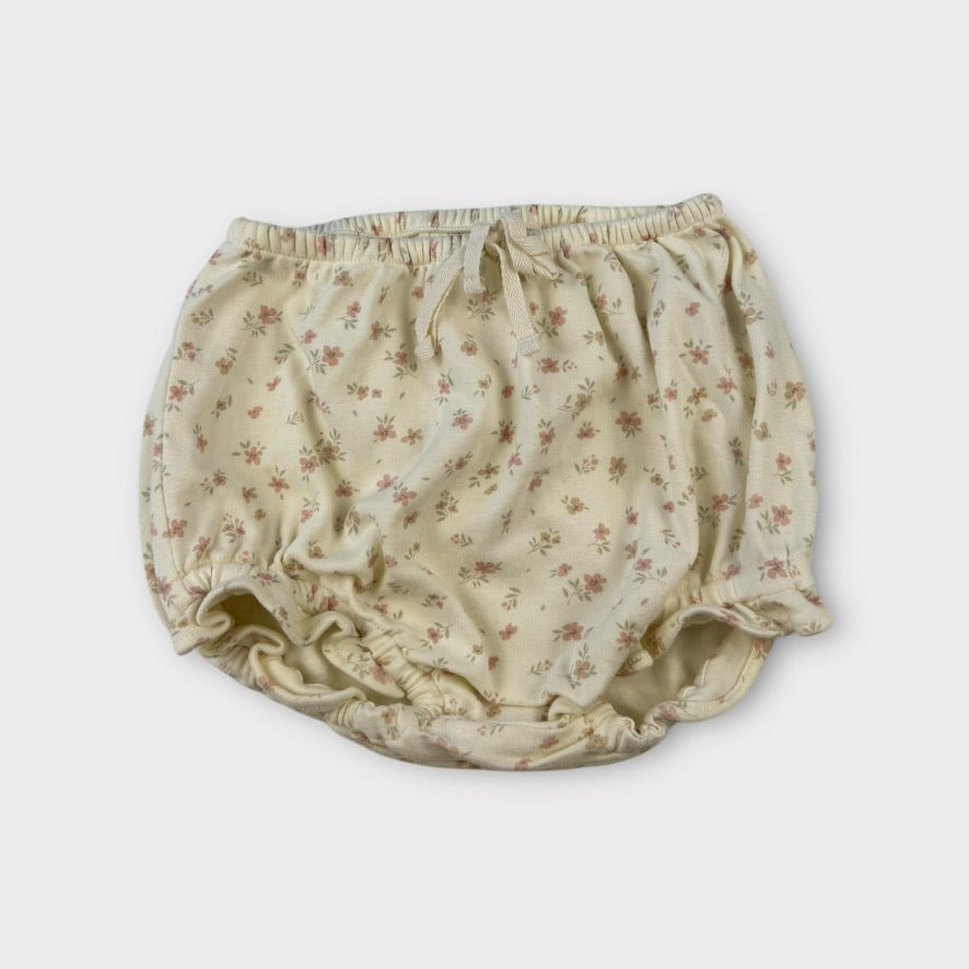Jamie Kay White Floral Bloomers, Size 3