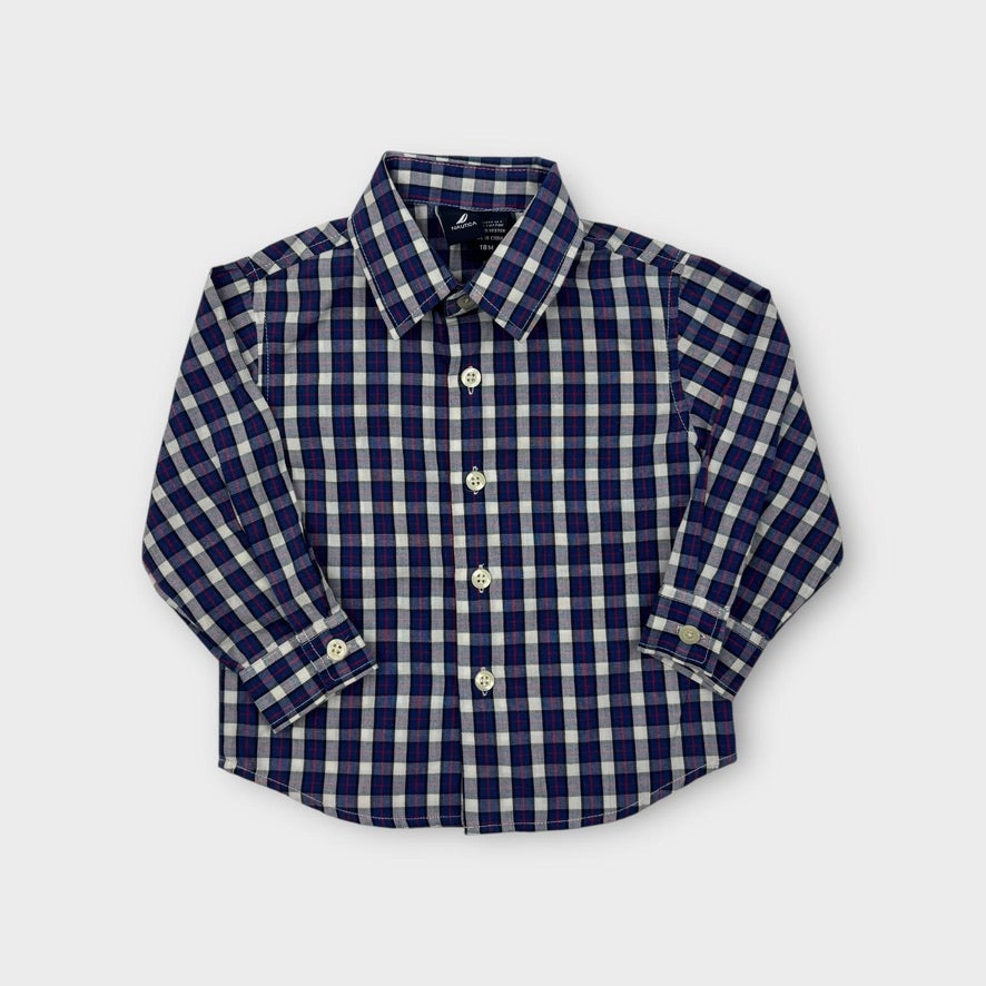 Nautica Red and Blue Check Shirt, Size 18M